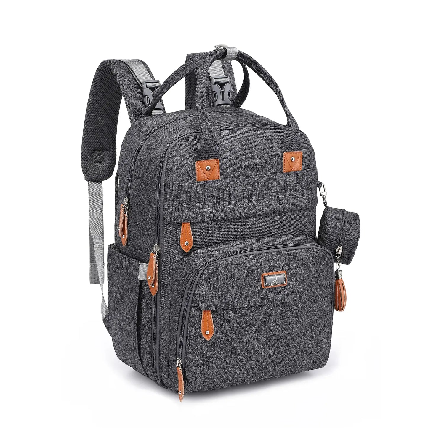 Babbleroo the Original Diaperbag | Multi-Functional Waterproof Travel Tote with Changing Pad Mommy Diaper Bags