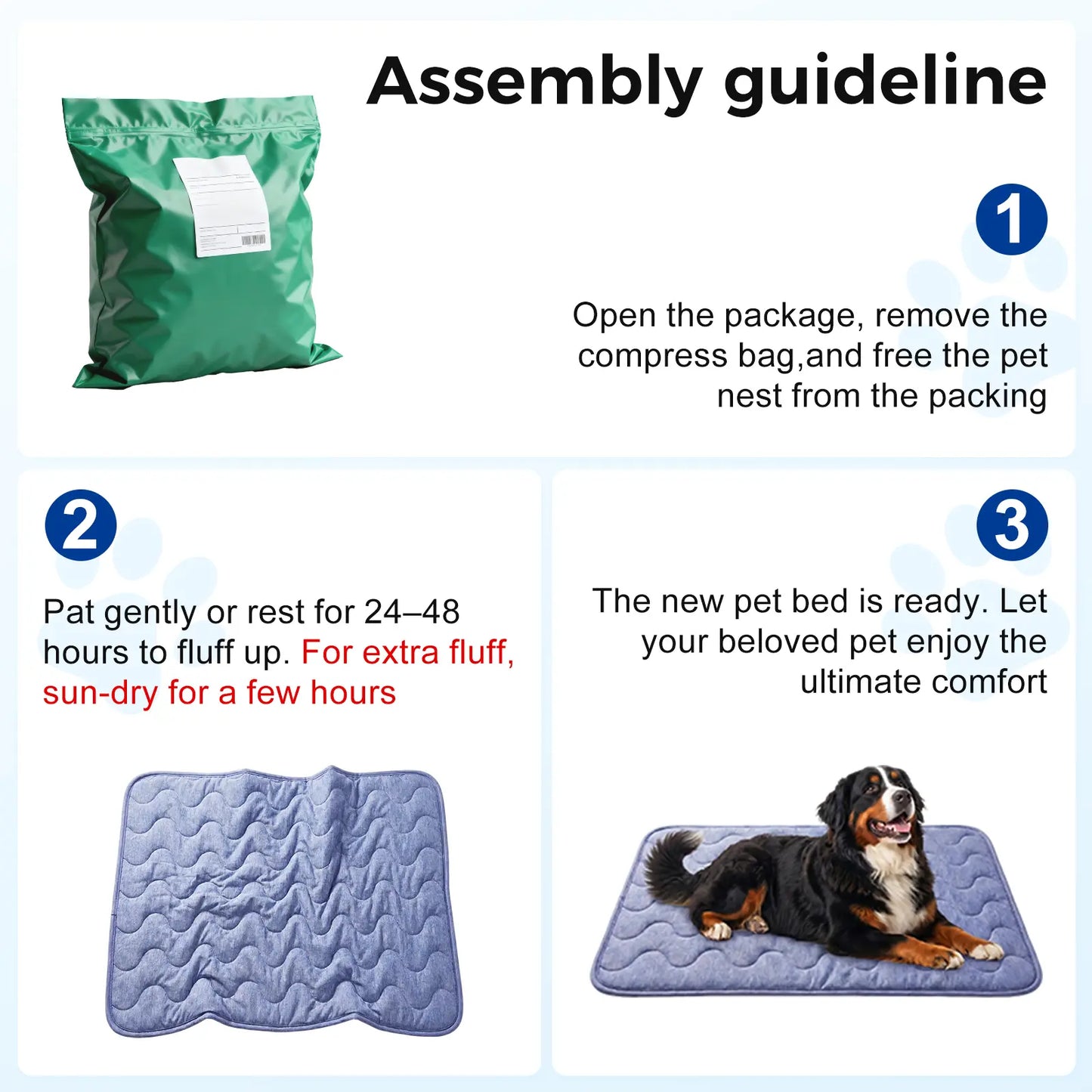 Dog Cooling Pad - Petfeet Thin & Thick Options, Q-MAX>0.4, Washable, No Gel/No Electric, Non-Slip, Nylon, Geometric & Classic Designs, Outdoor/Tile Use, Summer Crate Bed for Large Dogs Gear
