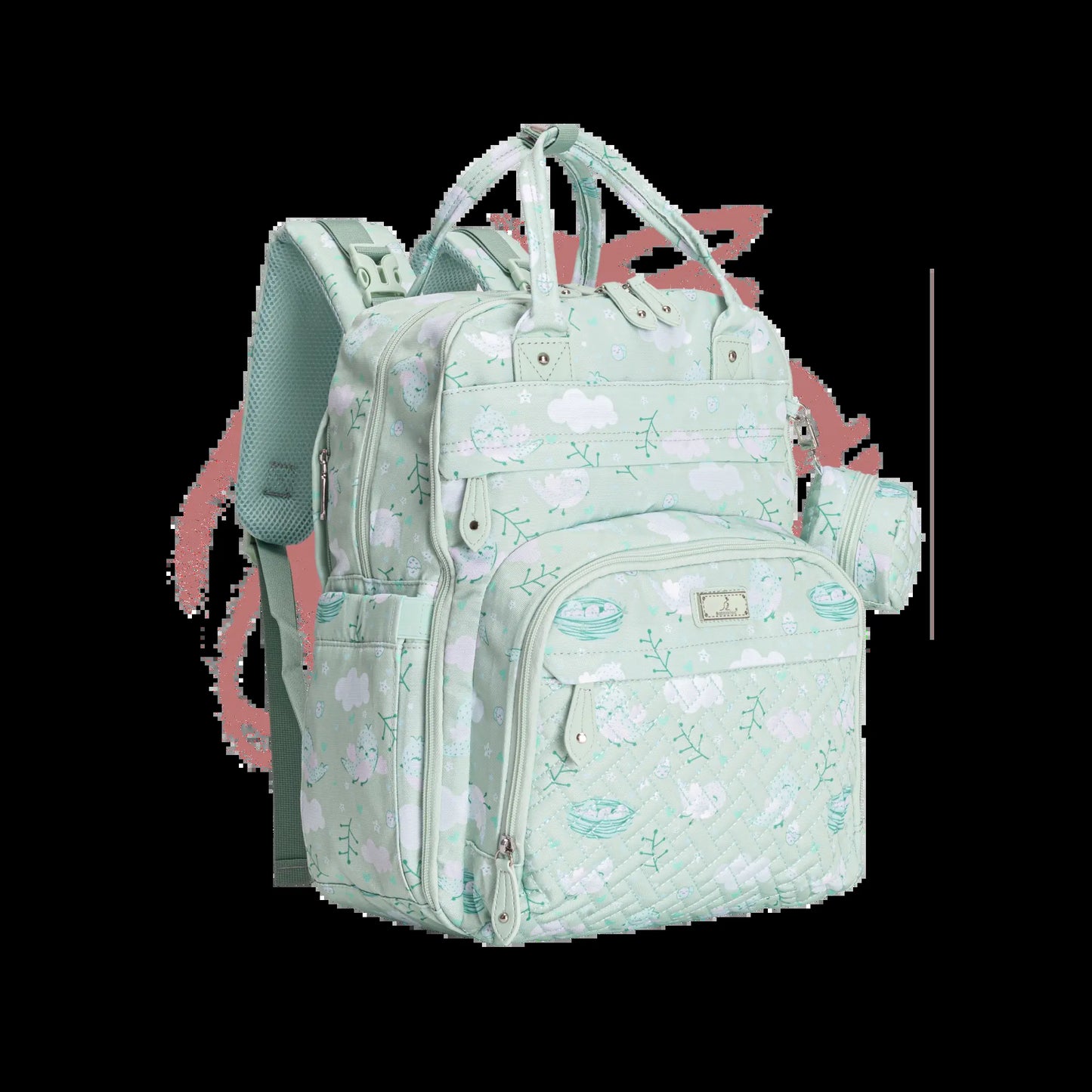 Babbleroo the Original Diaperbag | Multi-Functional Waterproof Travel Tote with Changing Pad Mommy Diaper Bags