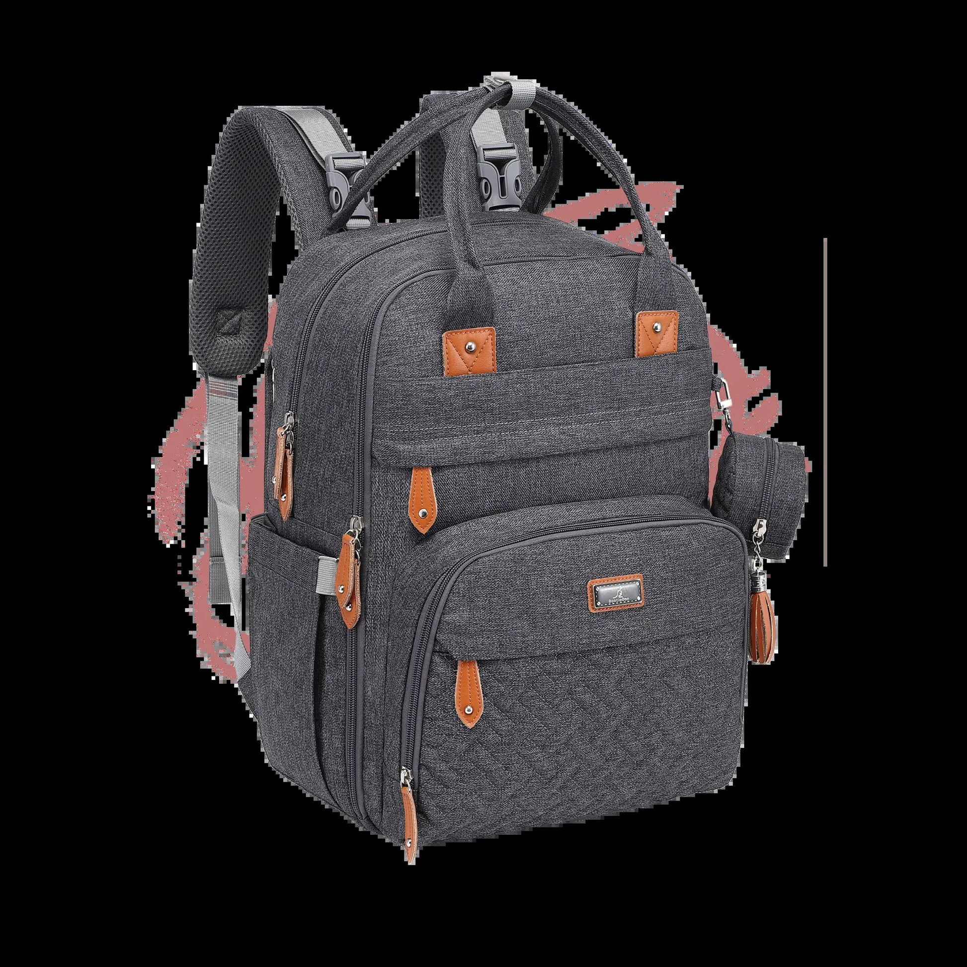 Babbleroo the Original Diaperbag | Multi-Functional Waterproof Travel Tote with Changing Pad Mommy Diaper Bags