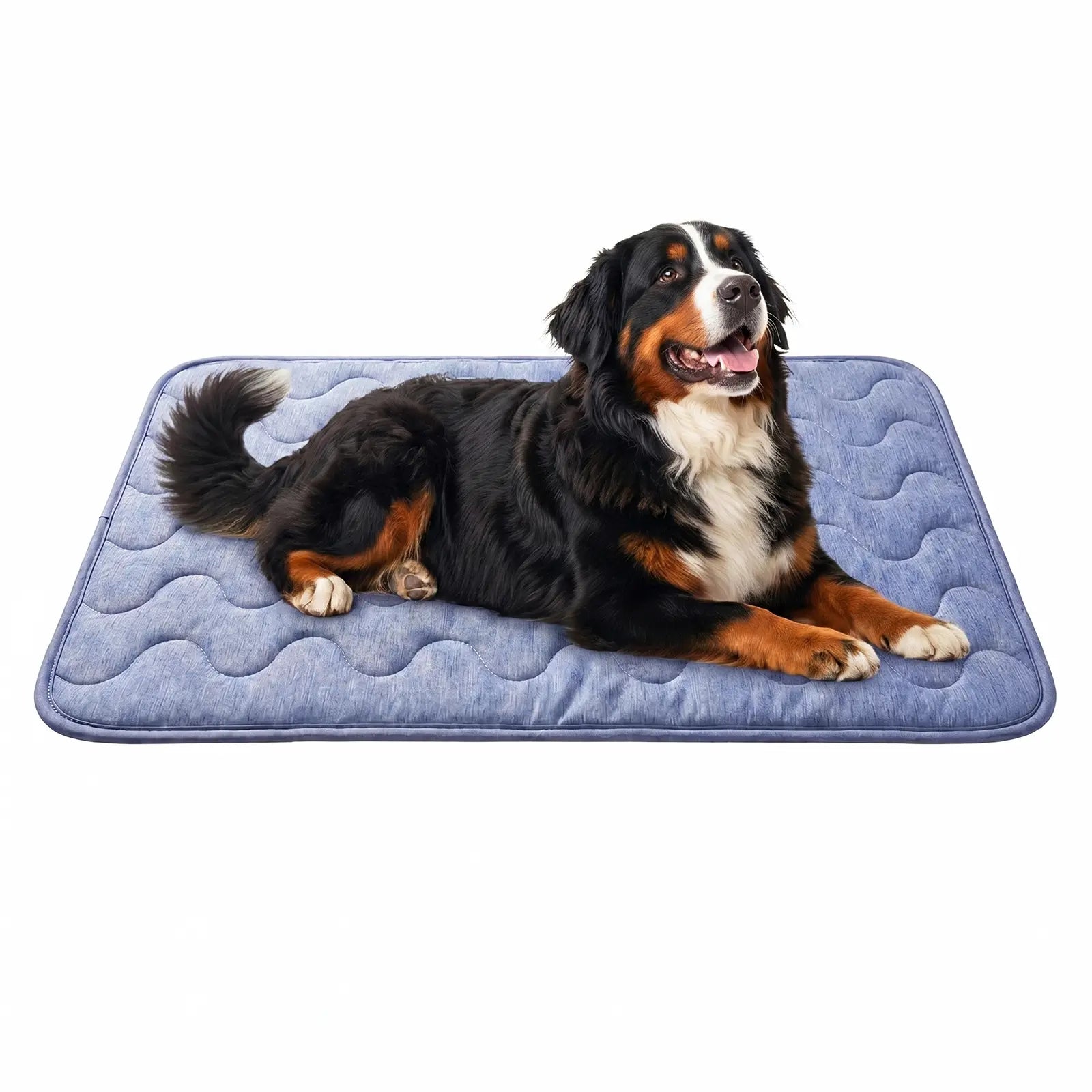 Dog Cooling Pad - Petfeet Thin & Thick Options, Q-MAX>0.4, Washable, No Gel/No Electric, Non-Slip, Nylon, Geometric & Classic Designs, Outdoor/Tile Use, Summer Crate Bed for Large Dogs Gear